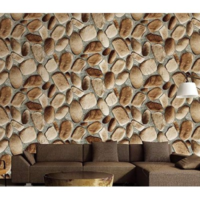 Waterproof 3D Vintage Faux Panel room Wallpaper 3d mural stone wallpaper for home